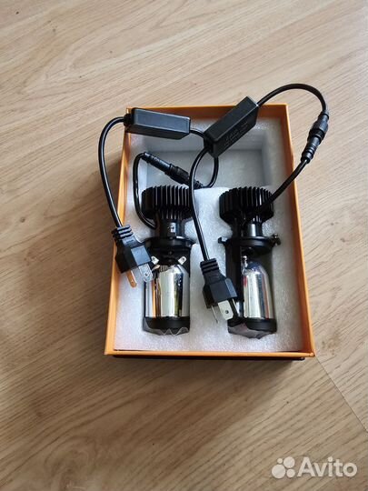 Светодиодные лампы h4 с линзой