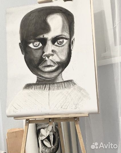 Картина углем