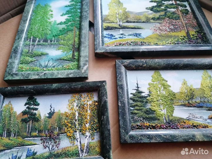 Картины из камня