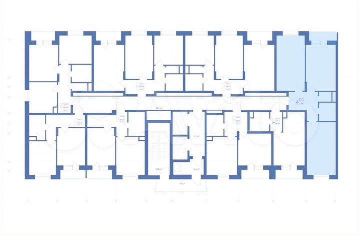 3-к. квартира, 77,4 м², 3/21 эт.