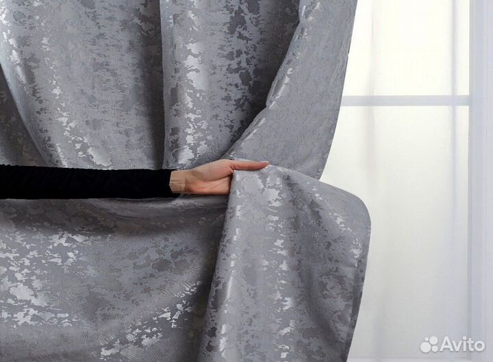 Готовые шторы мрамор