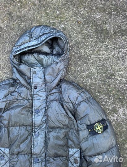 Stone island jacket garment dyed