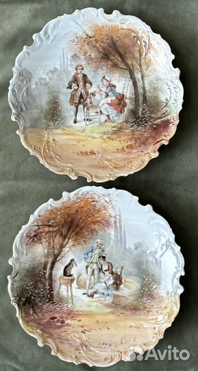 Тарелки декоративные.Фарфор.Лимож.Франция