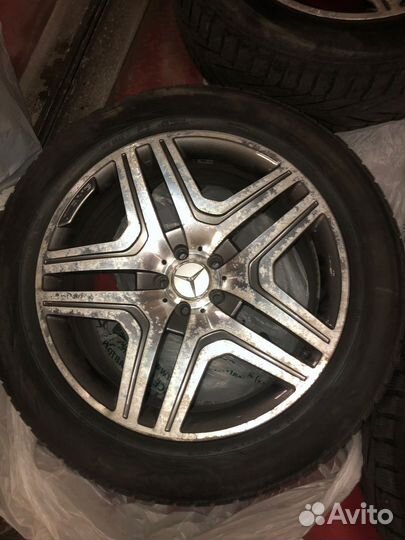 Зимние шины nokian + диски mercedes amg r20