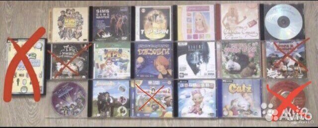 Разные компьютерные игры CD диски Симс witch Барби