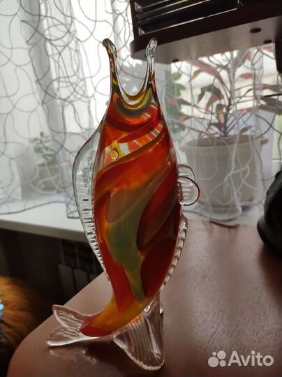 Ваза цветное стекло СССР