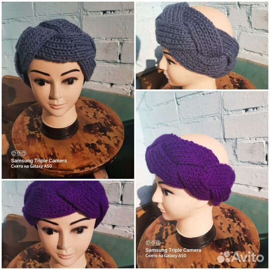 Вязанный ободок