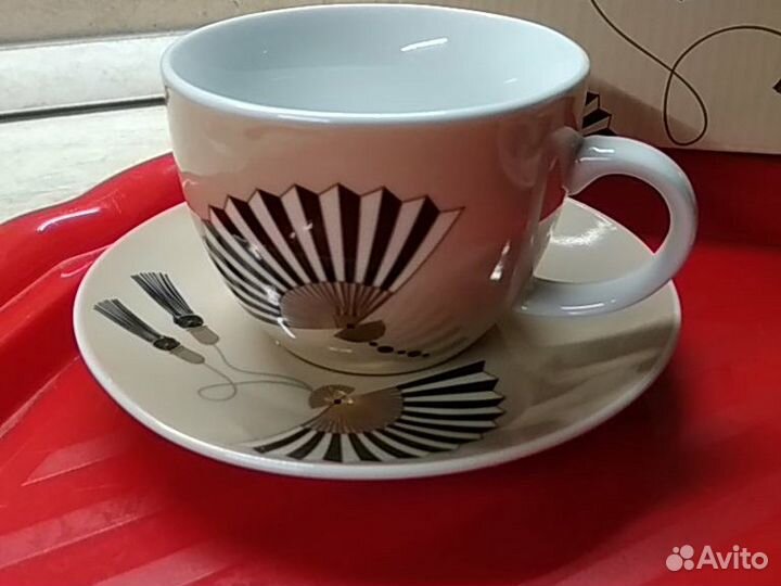 Набор чашек (2шт) + блюдца(2шт) Новые