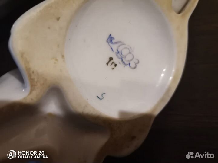 Фарфоровая статуэтка Дикообраз лфз СССР