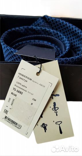 Галстук Henderson 100% шелк новый