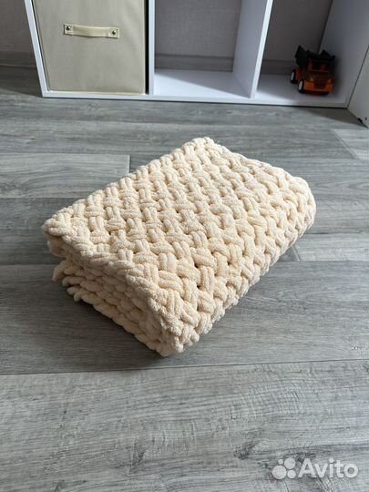 Плед детский вязаный ручная работа