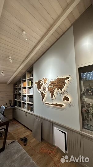 Карта настенная из оргстекла