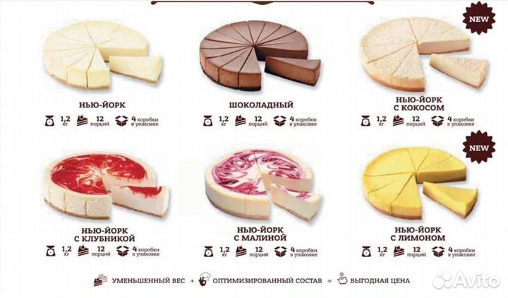 Чизкейки в ассортименте