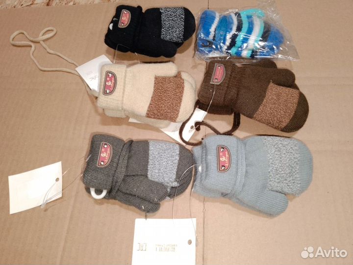 Варежки детские (3-5 лет), новые