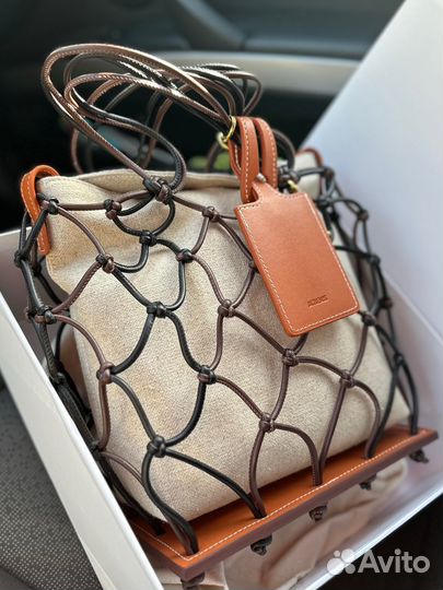 Сумка jacquemus в сетку