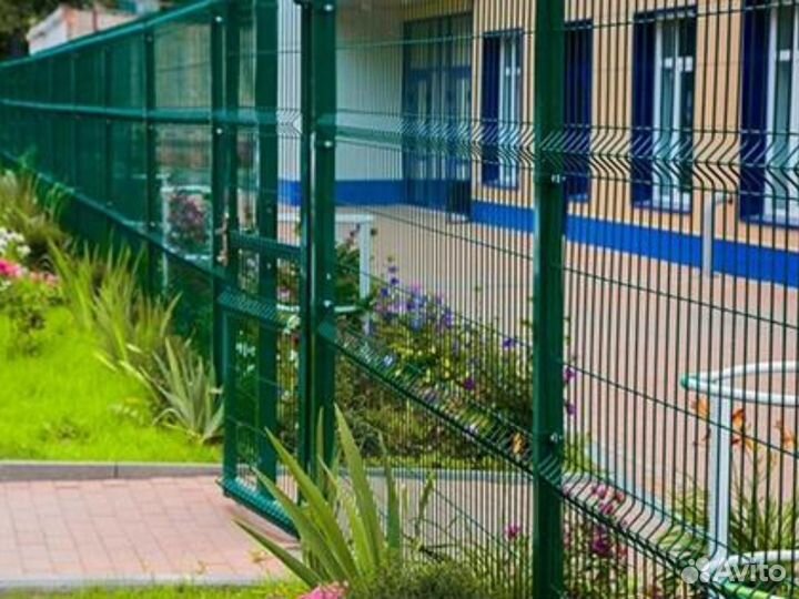 Забор из 3D сетки