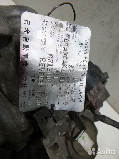 АКПП Автомат Ниссан Микра Марч 1.2 1.4 K12 CR12