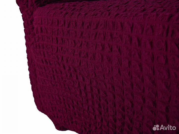 Чехлы на кресла без оборки универсальные, Бордовый