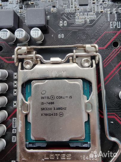 Материнская плата с процессором i5 7400