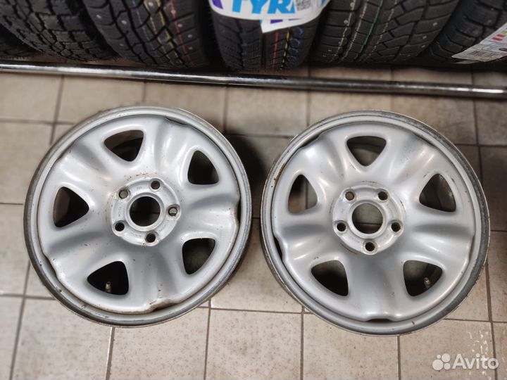 Диск штамп R15 5x108 ET45 D58.1 5,5J газ Б/У 2шт