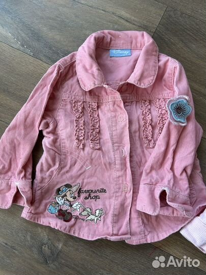 Вельветовая рубашка детская