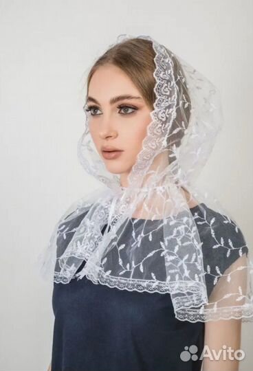 Платок церковный на торжество (свадьбу, крестины)