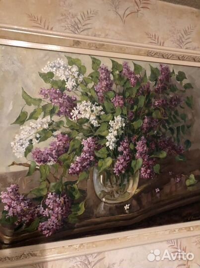 Картина маслом Сирень,Васильев,30000