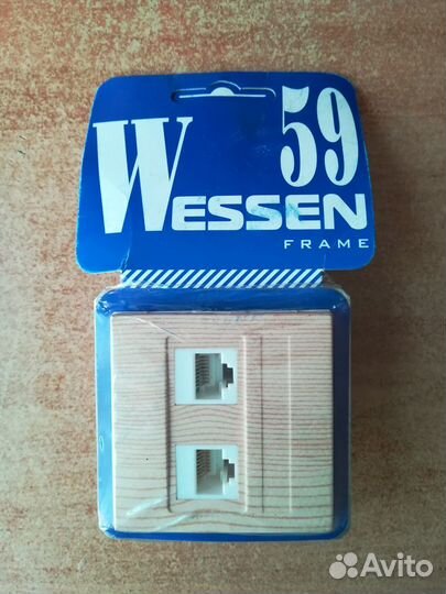 W59 Розетка двойная компьютерная RJ45 категория 5E