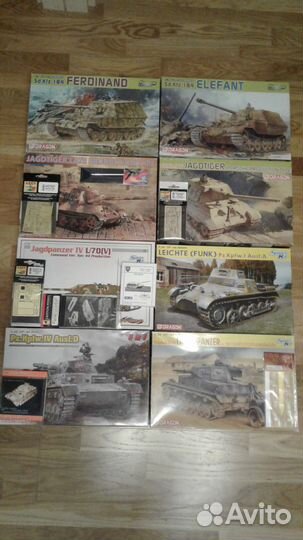 Сборные модели dragon,AFV,tamiya-1/35+ Ил2 и Як1