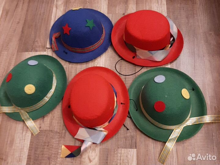Шляпки для тематической вечеринки, 5шт
