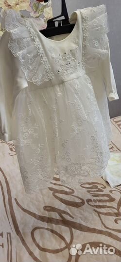 Детское нарядное платье 6-9 месяцев