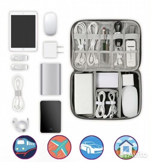 Дорожный органайзер косметичка для аксессуаров