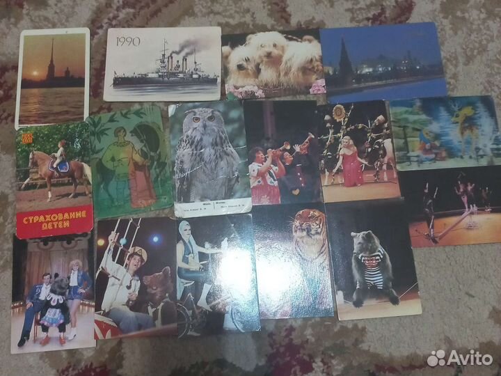 Открытки наборы календари артисты СССР