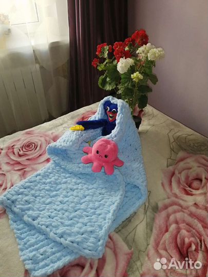 Плед детский плюшевый