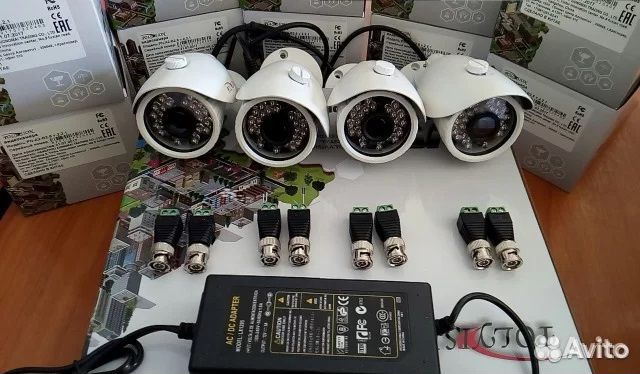 Видеонаблюдение Видеокамеры Комплекты/Поштучно