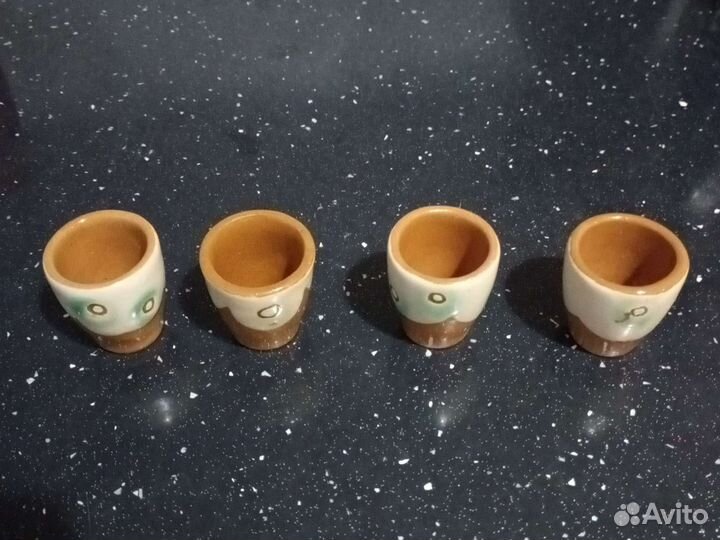 Фарфоровые стопки (рюмки) 4 шт