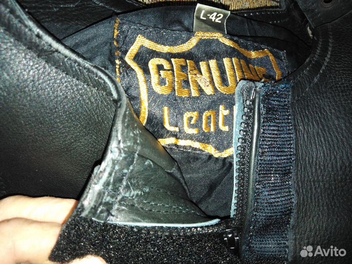 Мото штаны кожаные