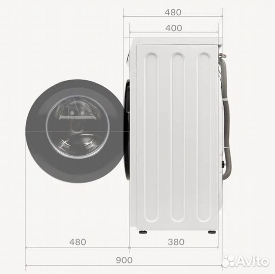 Стиральная машина с инвертором и паром Tuvio