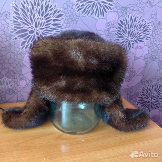 Новая норковая шапка мужская