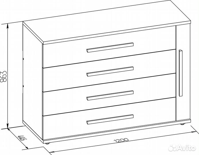 Комод Bauhaus 15