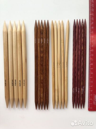 Спицы addi knit pro lana grossa дерево металл