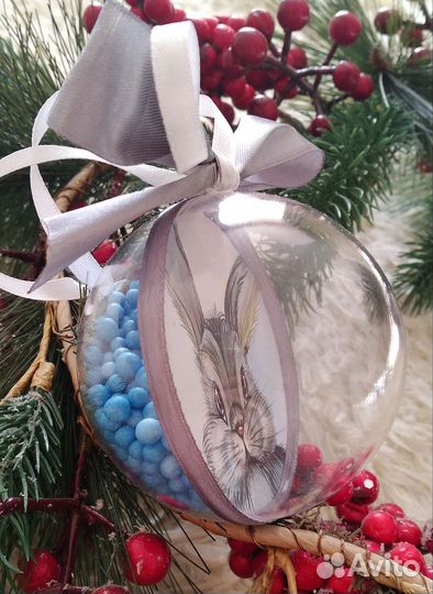 Елочный шар ручной работы 