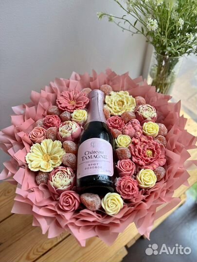 Съедобный букет из шоколада/ из конфет/ из цветов