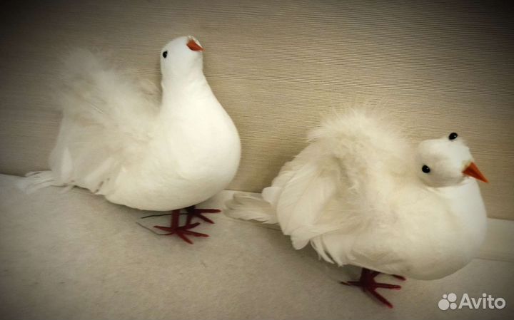 Голуби свадебные искусственные