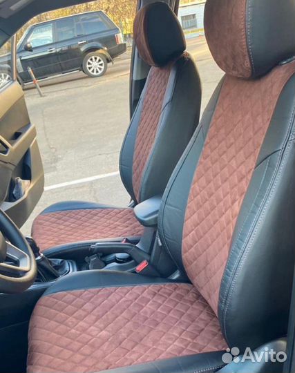 Чехлы алькантара Ромб Hyundai Creta от Автопилот