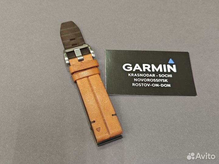 Ремешок кожаный ориг 22mm Garmin Fenix 5/6/7 / Epi