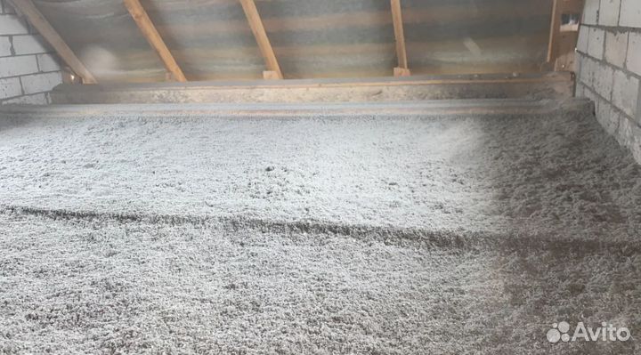 Премиум утеплитель Eco Fiber эковата Серый