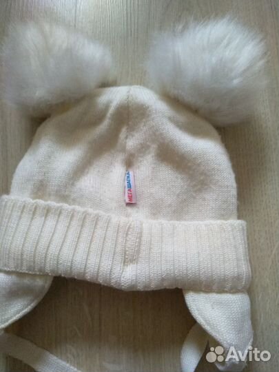 Зимний комплект для девочки шапка, шарф