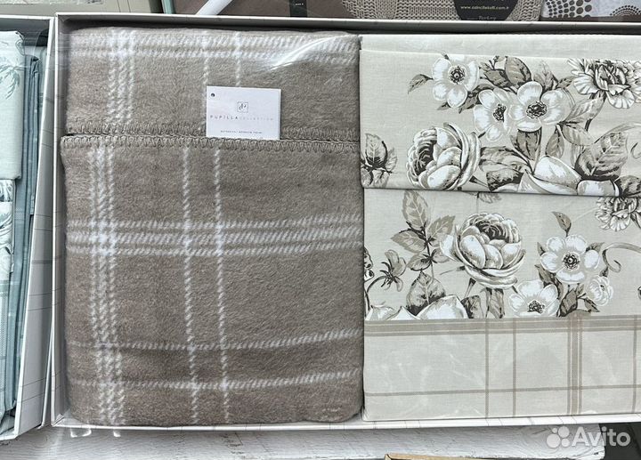 Постельное белье + плед. Хлопок 100 Турция