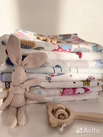 Пеленки фланелевые детские. Новые